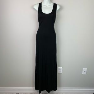 TOPSHOP MAXI dress black size 10 Cotton blend